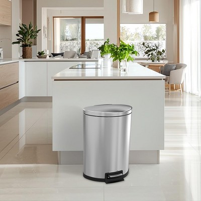 DOMETOUR Kitchen Trash Can with Lid