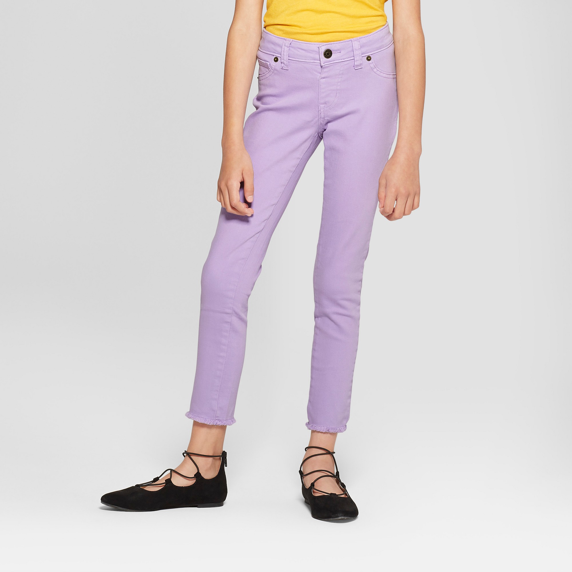 Magenta skinny jeans