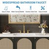8 Inch Faucet, Modern 3-Hole Sink Faucet with Stainless Steel Pop-Up Drain, 360° Swivel Spout, Elegant Chrome Finish - 4 of 4
