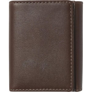 Paaaawaters Trifold Wallet for Men, RFID Lining, Double Bill Compartment, Full Grain Cowhide Leather Wallet, Black - 1 of 4