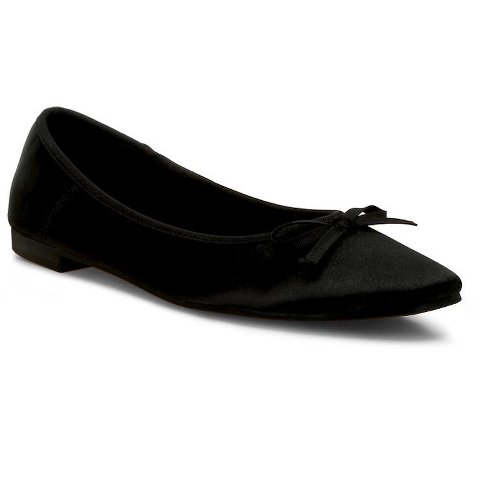 Обувь Rag & Co Womens Fearless Satin Bow Embellished Ballerinas 10