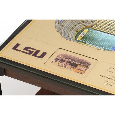 LSU Tigers Stadium-Inspired 26" LED Lighted End Table with Storage