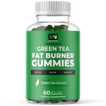 Green Tea Fat Burner Gummies, Apple, Nobi Nutrition, 60ct