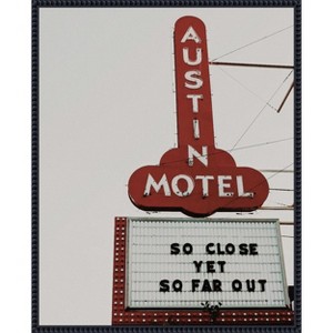Amanti Art Austin Motel by Del Mundo Imagery Canvas Wall Art Print Framed - 1 of 4