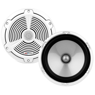 BOSS Audio 2-Way Weatherproof Full Range Marine Boat Speaker Systems with 2 Mylar Dome Tweeters and 2 Crossovers (2 Speakers)