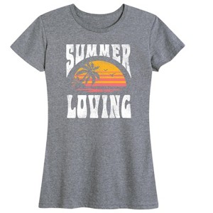 Women's - Instant Message - Summer Loving Short Sleeve Graphic T-Shirt - 1 of 4
