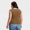 Women's Slim Fit Square Neck Ribbed T-Shirt - Universal Thread™ - 2 of 3