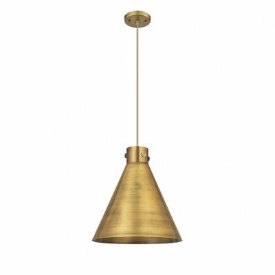 Newton Cone - 1 Light Pendant In Industrial Style-17.75 Inches Tall and 16 Inches Wide