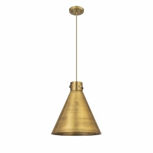Newton Cone - 1 Light Pendant In Industrial Style-17.75 Inches Tall and 16 Inches Wide - 1 of 1