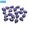 Unique Bargains Glass Craft Embellishments Flat Back Four Claws Teardrop Gems 20 Pcs - 3 of 4