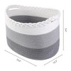 REGALWOVEN Cotton Rope Handcrafted Breathable Odorless Open Storage Bins 15 x 10.2 x 9.4 Inch 1 Pack - 3 of 4