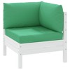 vidaXL Chair Cushion 3 Pcs, Water Repellent Outdoor Pallet Cushion, Seat Cushion Sofa Pad for Garden Patio Furniture, Green Oxford Fabric - 3 of 4