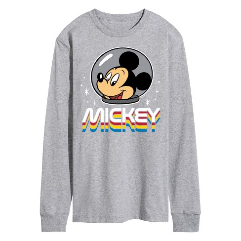 Men's - Disney - Mickey Mouse Astronaut Portrait Long Sleeve Graphic T-Shirt - image 1 of 4