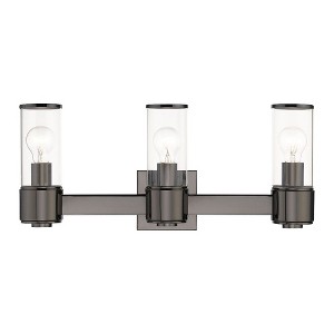 Livex Lighting Quincy 3 - Light Vanity in  Black Chrome - 1 of 4