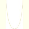 14k Yellow Gold or White Gold 1mm Single Extendable Solid Diamond Cut Bead Chain Adjustable Necklace, 16" - 18 Inch - 4 of 4