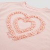 Levi's® Girls' Short Sleeve Boxy 'Heart' T-Shirt - Light Pink - 3 of 3