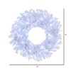 Vickerman Flocked White Artificial Wreath - 3 of 4