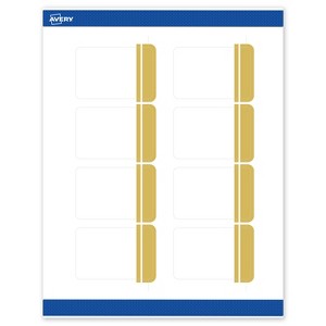 Avery 2" x 3" Labels, Gold Double-Dipped Edge, 80 ct - 1 of 4