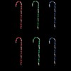 Northlight Lighted Outdoor Candy Cane Christmas Pathway Markers - 28" - Green/blue/red - Set of 6 - 2 of 4