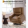 Recliner Chair with Heat and Massage, Oversized Electric Recliner for Elderly & Mobility Impaired, Adjustable PU Leather Lift Chair for Seniors - 3 of 4