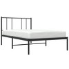 vidaXL Metal Bed Frame with Headboard Black 39.4 in.x74.8 in. Twin - 3 of 4