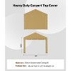 Carport Zipper Door Replacement for Portable Garage - PE Fabric, Fits 13' x 20' and 13' x 25' Frames (Frame Not Included) - 2 of 4