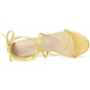 Allegra K Women's Back to College Strappy Straps Lace Up Chunky Heel Sandals - 4 of 4