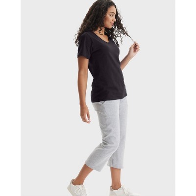 Hanes Perfect-T Women's V-Neck Cotton T-Shirt