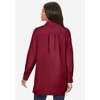 Roaman's Plus Size Kate Tunic Shirt – Long Sleeve Classic Button-Down With Flowy, Longline Fit - 3 of 4