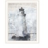 HomeRoots Lighthouse White Framed Print Wall Art - 4 of 4