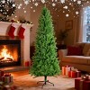 Slim Pencil Artificial Christmas Tree with Lifelike Greenery, Full Branches, Safe PVC Needles and Easy Assembly Foldable Design - 4 of 4