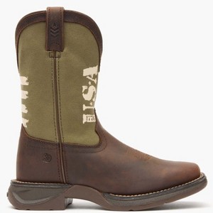Kids Lil' Rebel by Durango Big Kids' Army Western Boot - 1 of 4