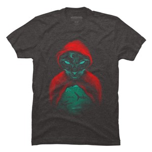 Men's Design By Humans Cat Sharks By uwanlibner T-Shirt - 1 of 4