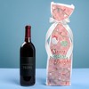 Big Dot of Happiness Groovy Christmas Wine Gift Bags, Funny Pastel Holiday Hostess Thank You Wine Bottle Gift Wrap, Bulk Holiday Paper Bags - 12 ct - 2 of 4