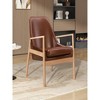 26.25"U-Can PU Leather Accent Chair - 3 of 4