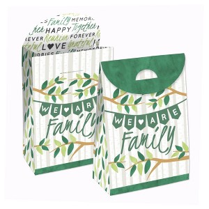 Big Dot of Happiness Family Tree Reunion - Family Gathering Gift Favor Bags - Party Goodie Boxes - Set of 12 - 1 of 4