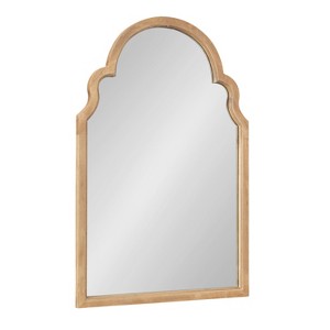 Kate & Laurel All Things Decor 24"x36" Hogan Arch Framed Mirror Natural - 1 of 4