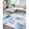 VEVOR Area Rug, 5 x 7 ft Large Washable Rug, Non-Slip and Tear-Resistant Soft Carpet, Pet Friendly Modern Area Rugs, Indoor Mat for Bedroom,Blue - 3 of 4
