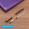 Unique Bargains Metal Smooth Writing Business Black Ink Medium Point Ballpoint Pen 6 Pcs - image 4 of 4