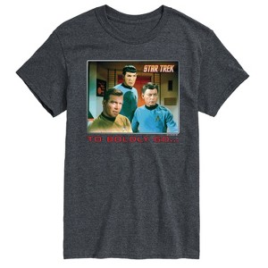 Men's - Star Trek - Retro Boldly Go Short Sleeve Graphic T-Shirt - 1 of 4