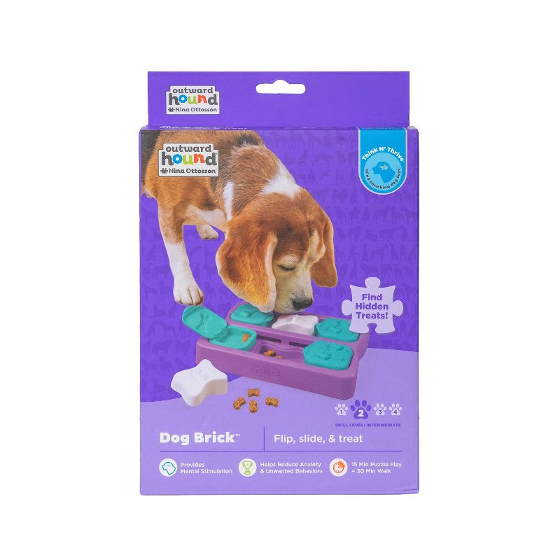 Outward Hound Brick Puzzle Interactive Dog Toy, 3 of 5