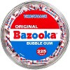 Bazooka Bubble Gum Bulk, 225 Count Tub of Chewing Gum Individually Wrapped 46.7oz Tub - 2 of 4