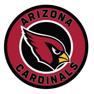 Evergreen Ultra-Thin Edgelight LED Wall Decor, Round, Arizona Cardinals- 23 x 23 Inches Made In USA - 1 of 4