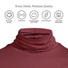 Lands' End Women's Lightweight Jersey Skimming Long Sleeve Turtleneck - 3 of 4