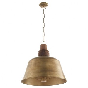 Quorum Lighting 3 - Light Pendant in  Artisan Brass - 1 of 1