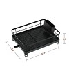 LunaLulinlk Dish Drying Rack, Compact Dish Racks for Kitchen Counter, Black, XX-Large - 4 of 4