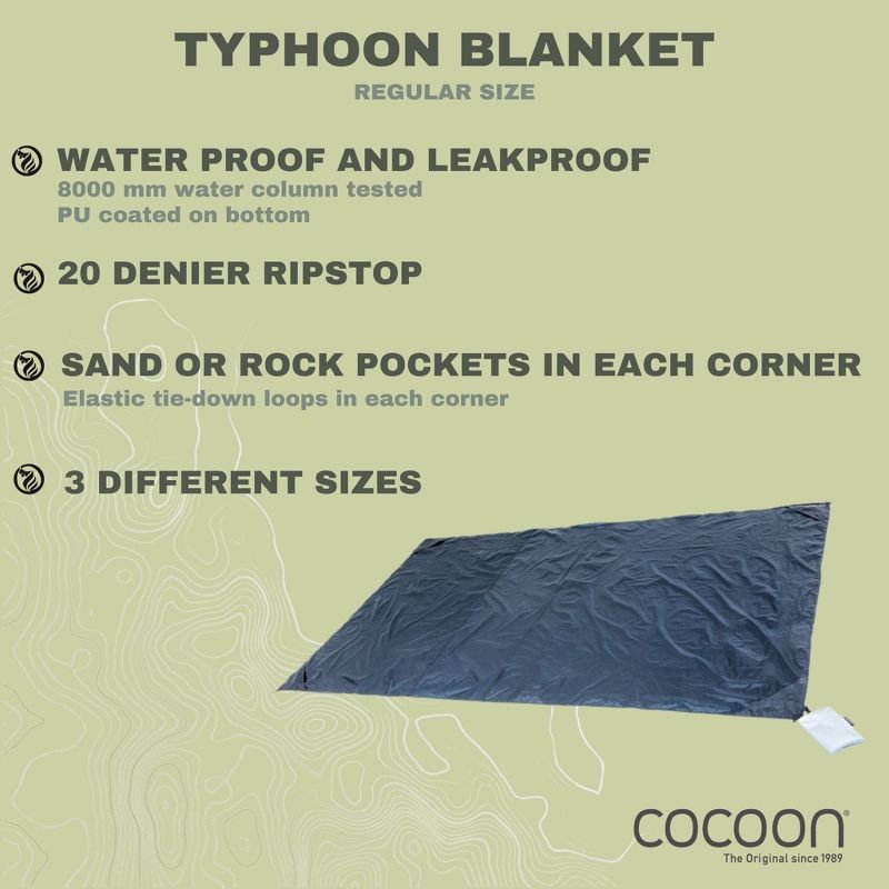 COCOON - Premium - Typhoon Waterproof Blanket - Midnight Blue, 2 of 4