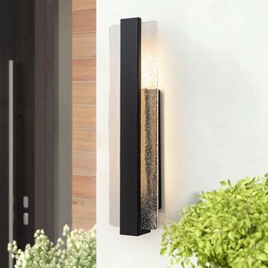LLHZSY Modern Outdoor Wall Light Fixture 22" Bubble Glass Wall Mount for Exterior Porch Yard Patio Garage - 1 of 4
