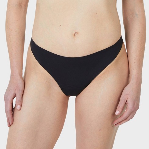Saalt Leak Proof Period Underwear Regular Absorbency - Soft-Stretch Mesh  Hipster - Volcanic Black - XS