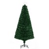 HOMCOM 6 FT Tall Douglas Fir Pre-Lit Artificial Christmas Tree with Realistic Branches, 24 Multi-Color LED Lights, Fiber Optics and 230 Tips - 4 of 4